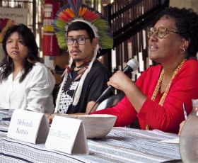 Abertura da VII Semana dos Acadêmicos Indígenas da UnB - 2023. 10/04/2023. Foto: Beto Monteiro/Ascom UnB